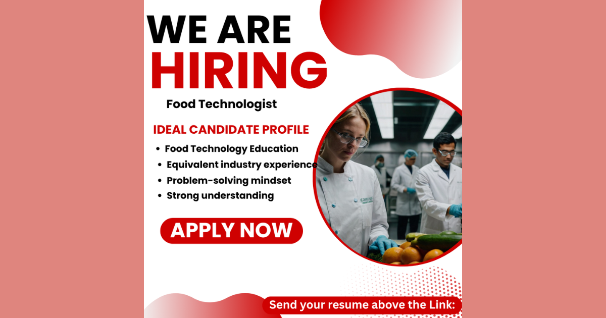 Food Technologist Opportunity in Essex England