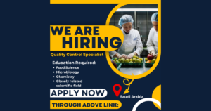 Quality Control Specialist Job Opening in Saudi Arabia