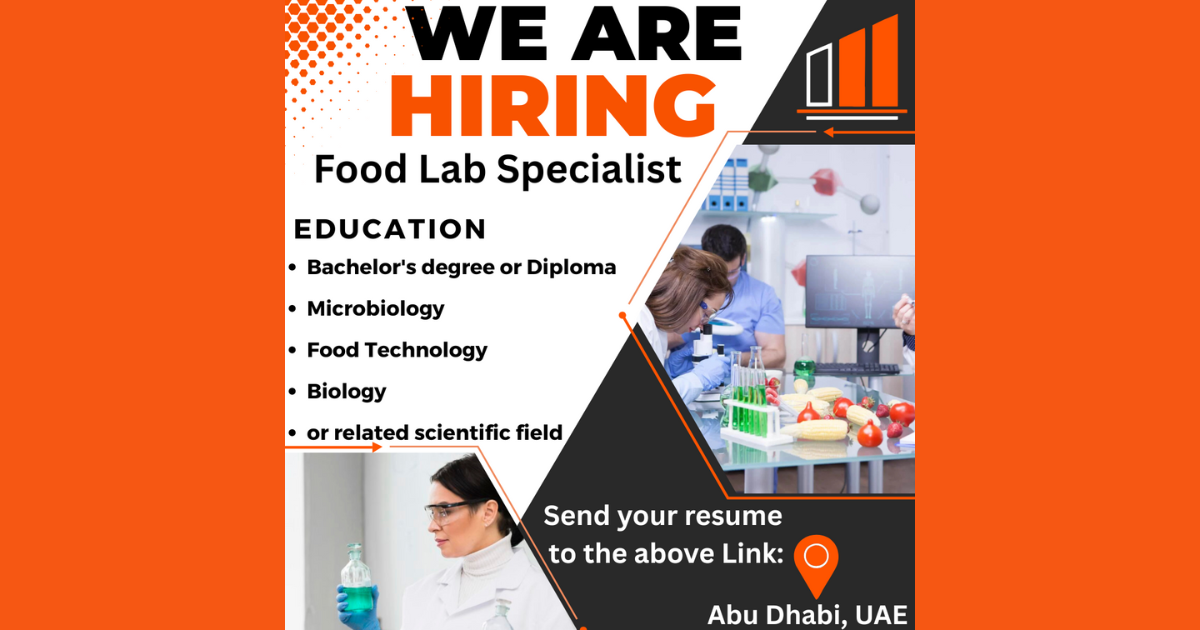 Laboratory Technician - Food Microbiology | Abu Dhabi, UAE
