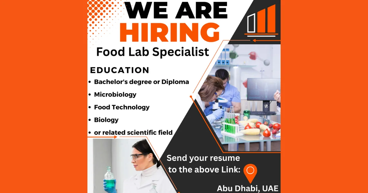 Laboratory Technician - Food Microbiology | Abu Dhabi, UAE