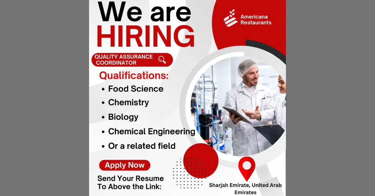 Quality Assurance Coordinator UAE National